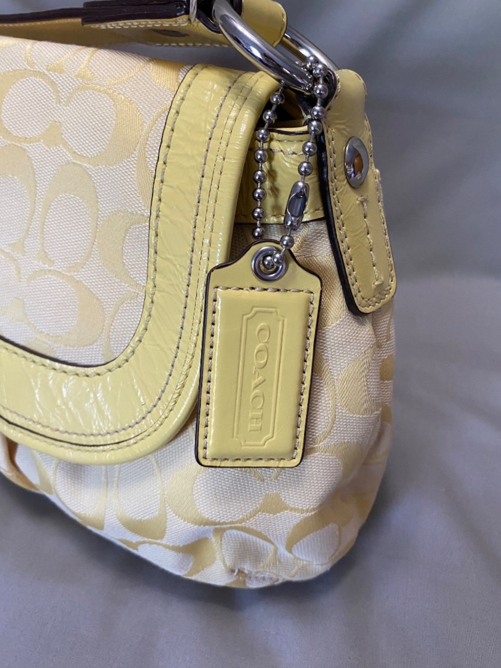 Coach Jacquard and Leather pleated soho shoulder bag - Picture 5 of 9